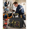 Marscamd Electrician Tool Bag with Laptop Sleeve, Tool Tote with