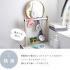 Tomamu Gray Bathroom Clock, Waterproof Clock, Wall Clock, with Suction