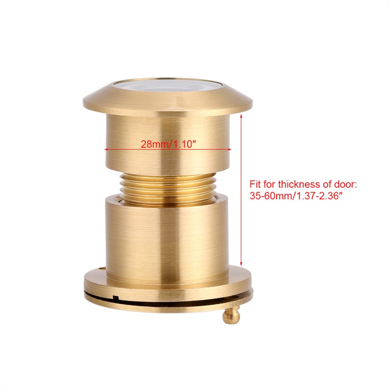 28mm Wide Viewing Angle Door Viewer with Heavy Duty Privacy