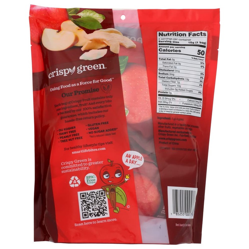 CRISPY GREEN Freeze Dried Apple, 2.12 OZ