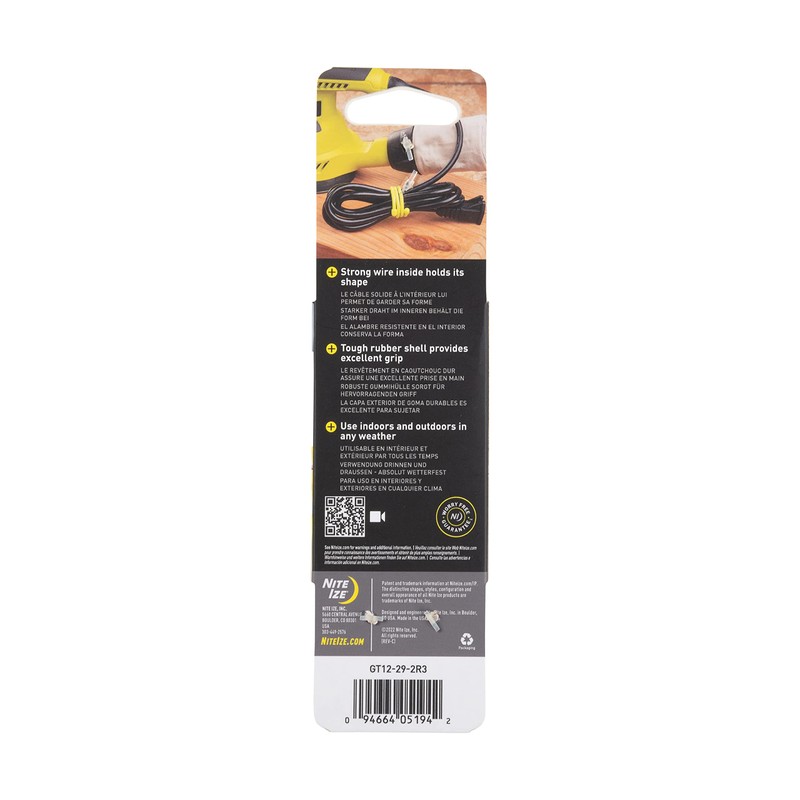 Nite Ize GT12-29-2R3 Original Gear Tie, 12", Coyote, 2 Pack,
