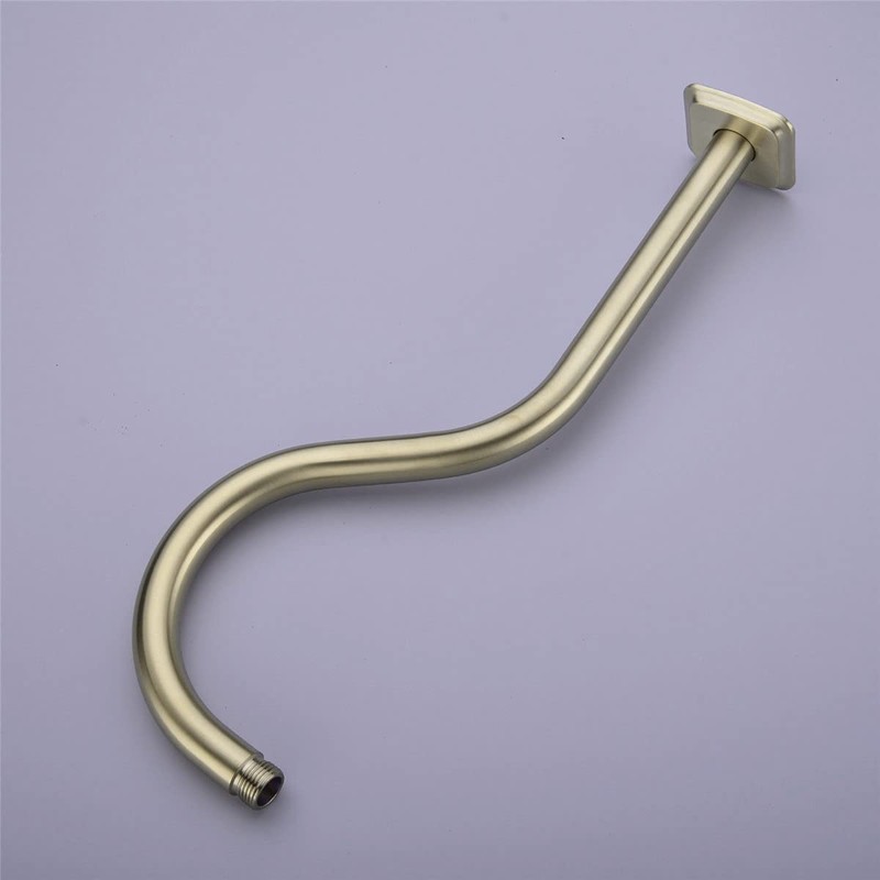 TRUSTMI 16 Inch S-Shape Shower Arm Stainless Steel Extra Long