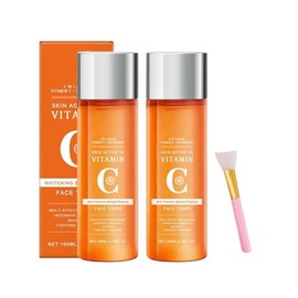 5x Vitamin C Toner, Korean 5x Vitamin C Face, Collagen Face Toner, Moisturizing, Anti-Wrinkle, Anti-Aging Facial Serum Set (2Pcs)