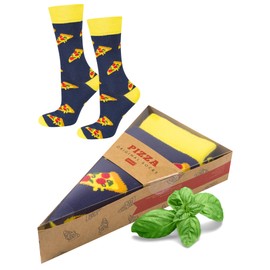 soxo Fast Food Gifts for Women Ladies Socks Men Funny Gift For Men 2 Sizes 1-3 Pairs, Pizza 1 pair