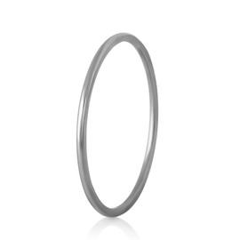 Akitsune Purity Women's Ring, Elegant 316L Stainless Steel Ring for Women, Minimalist Ring, 1 mm Diameter, Waterproof and Hypoallergenic