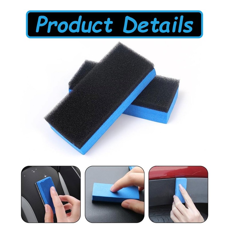 Cyiiifa コンパウンド スポンジ 10個セット 洗車 スポンジ 二層構造 ワックス 塗り込み コーティング