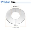 HARFINGTON 2pcs Wall Split Flange 2.4" (61mm) Stainless Steel Round