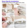 8 PCS Small Carabiner Clip, Anti Theft Zipper Clips Double