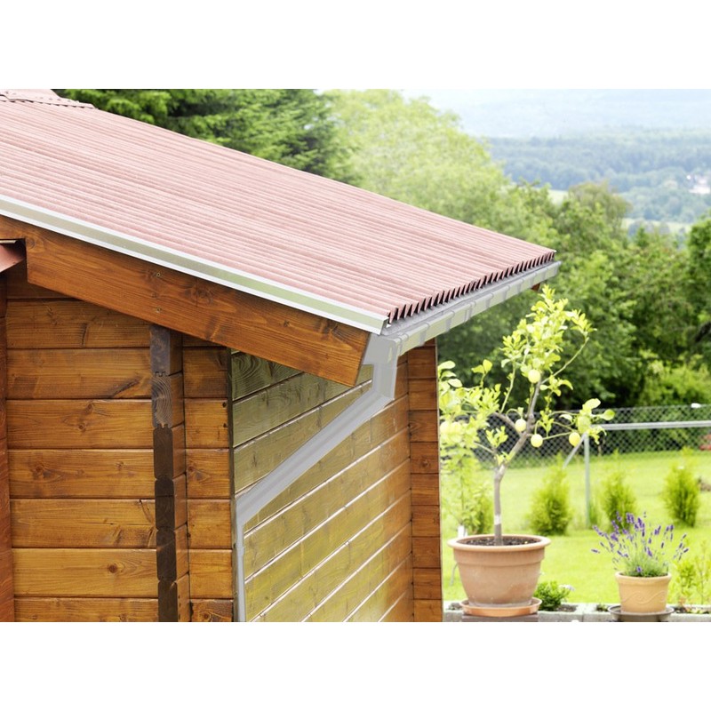 INEFA Downpipe 100 cm, PVC DN75 / 75 mm, Grey,