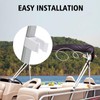 Jerbor Pontoon Top Bimini Clips for Boat Bimini Top Square