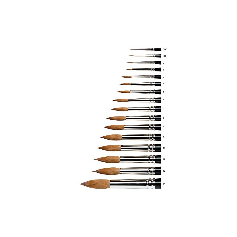 Winsor & Newton Series 7 Kolinski Round Watercolour Brush, High-Quality