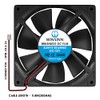 WINSINN - Ventilador de 120 mm, 12 V, sin escobillas,