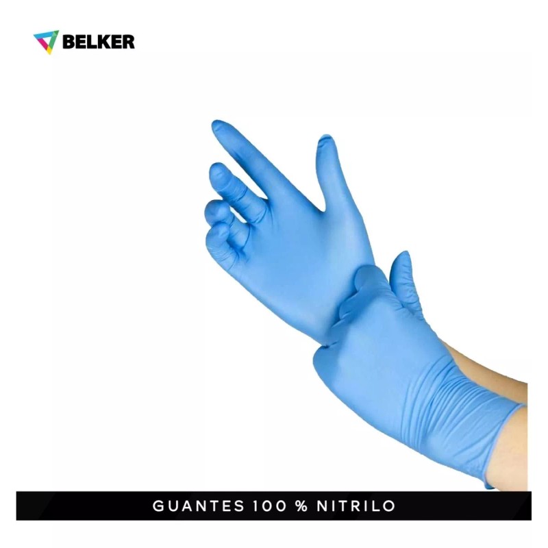 Cobalt Guante Mediano Nitrilo Sin Polvo 1 Caja/100 Pzas