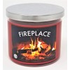 Fireplace Candle ~ 100% Natural Soy Scented Candle ~ Fireplace Fireside Candle (Large 3 Wick)