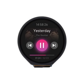 1.28 inch Round LCD with Touch Panel for Raspberry Pi 4B+ 4B 3B+ 3B 2B+ Zero W WH 2 W Pico 240 × 240 IPS Display Module SPI and I2C Embedded GC9A01 Driver