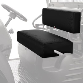 KEMIMOTO Mule Seat Cover Compatible with Kawasaki Mule 3000 3010 3020 4000 4010 2001-2023 2025 UTV Bench Seat Cover Set Anti-Scratch Full Protection Black