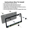 2 Pack Ukraine Flag License Plate Frames Holder 2 Hole