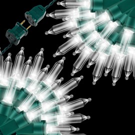 JUSTPRO White LED Christmas Lights, 21.6 Feet 100 Count UL Certified Commercial Grade Holiday String Light Set for Garden Wedding Patio Trees Lighting Decoration (White)