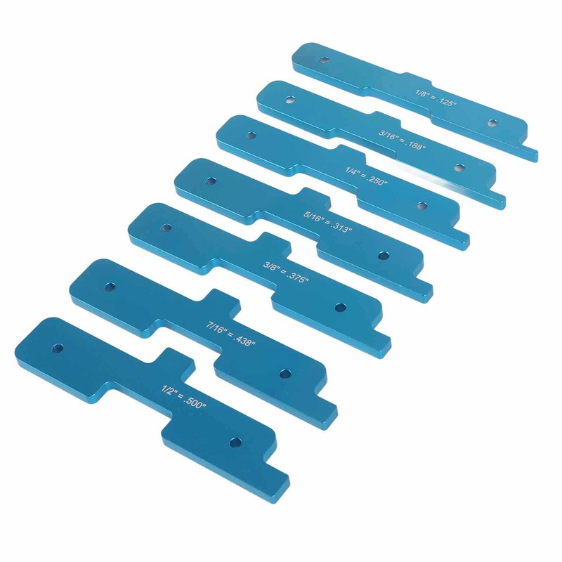 7Pcs Gauge Block Set Aluminum Alloy Saw Table Setup Bars