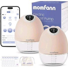 Momfann Electric Breast Pump Kit - Wearable, Hands-Free APP Control Portable New