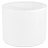 White Linen Lamp Shade,Drum lamp shade for table lamps 13"