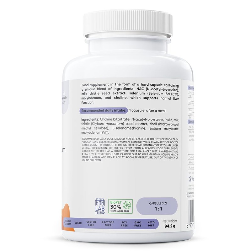NAC Detox, Selenium & Molybdenum - 120 vegan caps