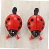 OHPHCALL 2pcs Bike Ladybug Bells Handlebar Ring Horn Bike Horn