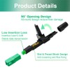 100 Pcs SC Fiber Optical Fast Cold Connector, Single Mode