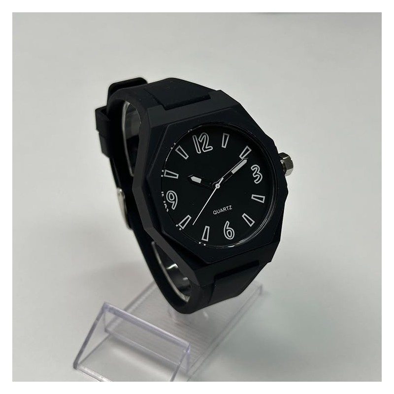 ERNIE KLEIN Men's Cartoon Watch, cartoon-black