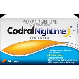 Codral PE Night Time 24 Tablets (Limit ONE per Order)
