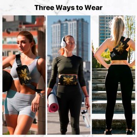 Bee Fanny Pack for Women Men Belt Bag Waterproof Waist Bags With Adjustable Straps Phone Purse Wallet Presents for Travel Sports Workout