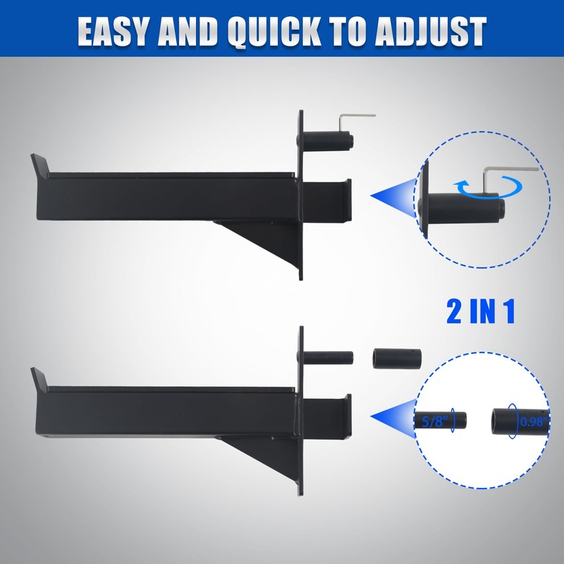 ZUKAM 2inch Rack Barbell Safety Catches Squat Rack Safety Arm