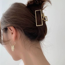 Large Size Hair Claw Clip for Updos and Half-Up Styles Hair Clip Type A 4ea
