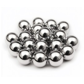 HiPicco 25 Pack 7mm Bearing Balls 304 Stainless Steel G100 Precision Balls，7mm/apr.0.28" Precision Bearing Balls