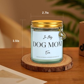 in My Dog Mom Era Candle - 9 oz Candle Lavender Scent, Natural Wax with 45 Hour, Dog Lovers Gifts for Women, Dog Mom Gift Candle Gift for Her