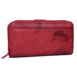Julia Buxton Heiress Checkbook Wallet Red