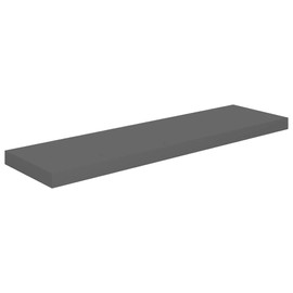 TREATLIFE HOME Transforms Empty Walls with Floating Wall Shelf, Stylish High Gloss Gray Finish, Easy Installation with Invisible Mounting System, 35.4"x9.3"x1.5"