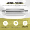 DREAMIZER 2.5 Inch Inlet Muffler Pipe Resonator Stainless Steel Weld-on