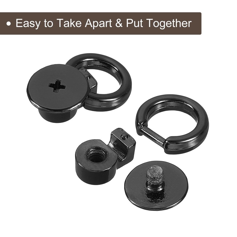 sourcing map Ball Stud Rivet, 4Pcs Rivet Stud Screw Ball