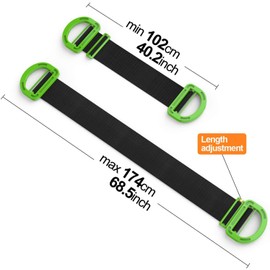 Adjustable Lifting Moving Straps - 2 Pack Furniture Moving Straps for Furniture, Boxes, Mattress, Construction Materials and Heavy, Supports Up to 600 Lbs