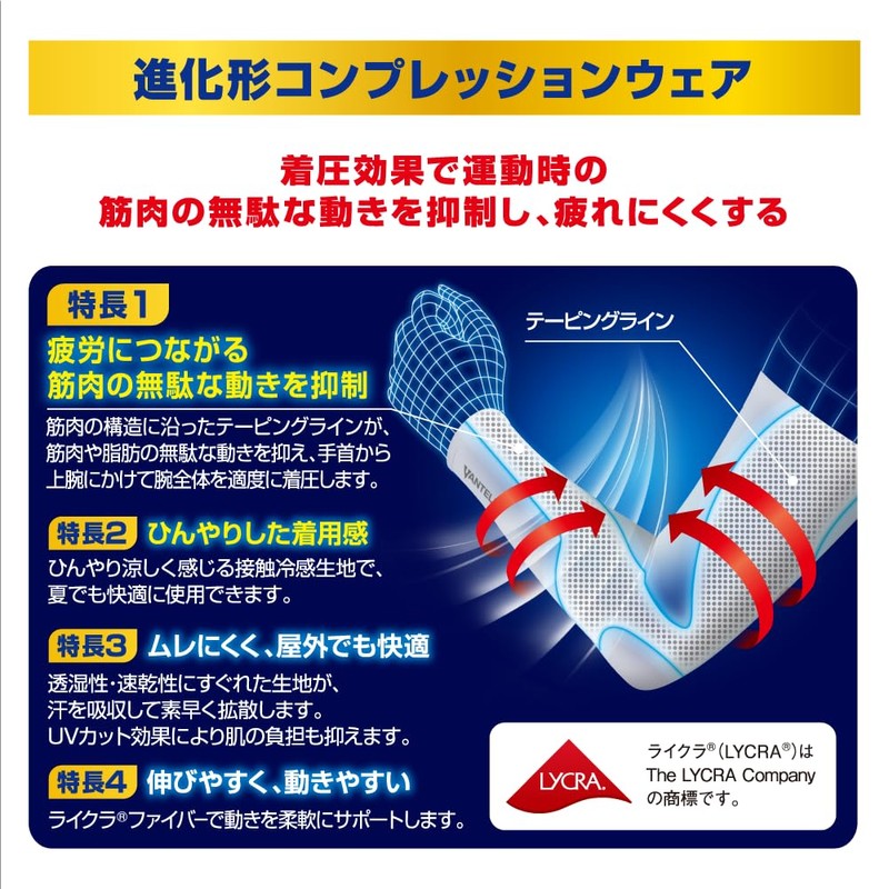 バンテリンｺｰﾜリカバリー クール 腕用 M～Lサイズ パールホワイト