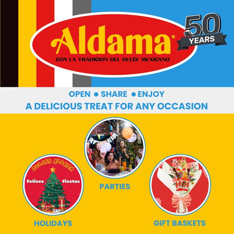 ALDAMA Mini Obleas Milk Candy Wafers – Traditional Mexican Cajeta