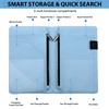 2 Pack Cute Server Books for Waitress, PU Leather, Blue