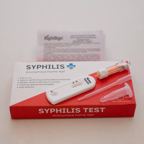 Syphilis Home Test Detects Syphilis Bacterial Infection for Men and Women Quick and Easy for use sti std Test |