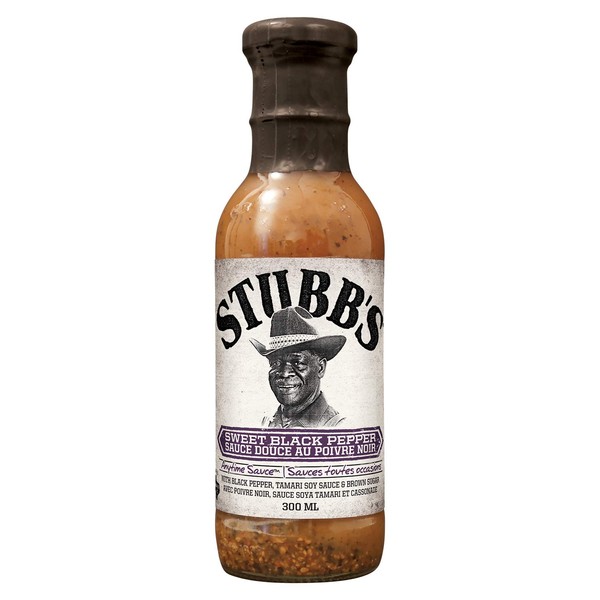 Stubb's, Anytime Sauce - Baste, Dip or Marinade, Sweet Black Pepper, 300ml