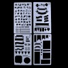12 Pedazos Plantilla Diario De Dibujos Elegante Compatible