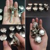 10 Pack Drawer knobs, Cabinet Hardware Round Knobs, Silver Kitchen