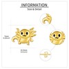 ELFRONT Axolotl Earrings 14k Soild Gold Axolotl Studs Axolotl Jewelry