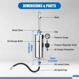 Fuel Injector Cleaner,C80 CFS Series Injector Cleaner, Automotive EFI-Fuel Injector Cleaner Machine,Non-Dismantling Fuel System Cleaner,Intake System Cleaning,TWC Converter Cleaning,1000ML 150PSI
