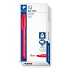 STAEDTLER 4320 M-2 Stick Rainbow Ballpoint Pen - Red (Box